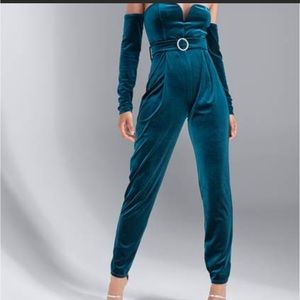 Venus velvet strapless jumpsuit size medium